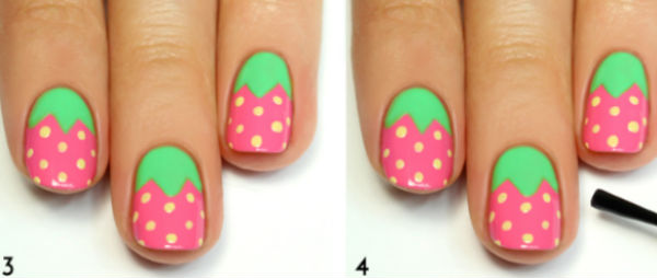 Easy Strawberry Nail Art - wide 1