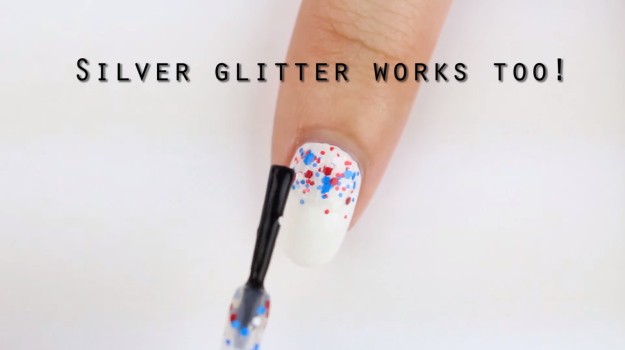 Festive Glitter | 4th Of July Nail Design Show Your Patriotism With This Easy Flag Design