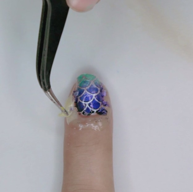 Clean Up Nails | DIY Mermaid Nails Tutorial, Channel Your Under The Sea Vibes