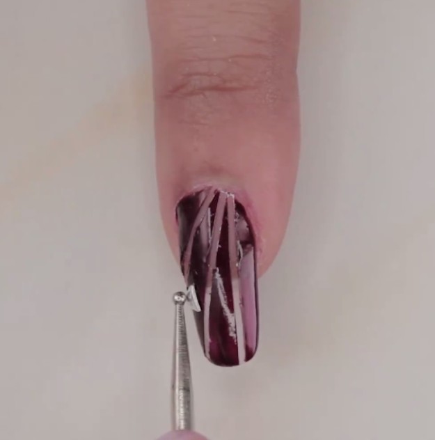Attach Gold Accents | You Should Try This Classy Autumn Nail Art Tutorial