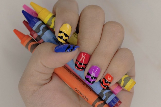 Finished Product | Back To School Nail Art | Fun Crayon Nail Tutorial For Kids