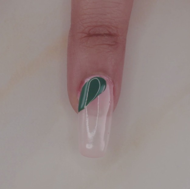 Dark Green Triangle | Must Try Elegant Geometric Pattern Nails Tutorial For Your Next Date