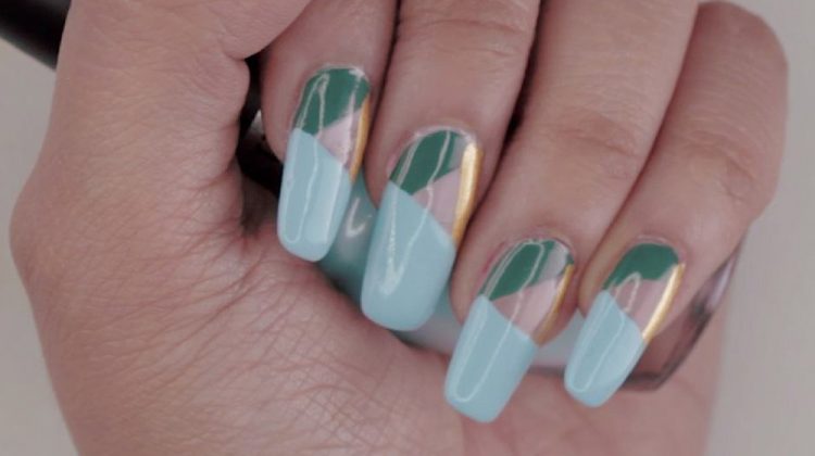 Must Try Elegant Geometric Pattern Nails Tutorial For Your Next Date