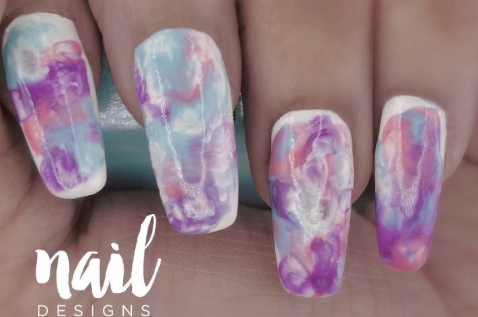 Pastel Marble Nail Art Tutorial | Super Easy Chic Design