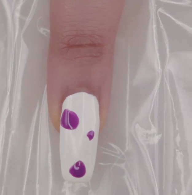 Start With Purple Droplets | Pastel Marble Nail Art Tutorial | Super Easy Chic Design