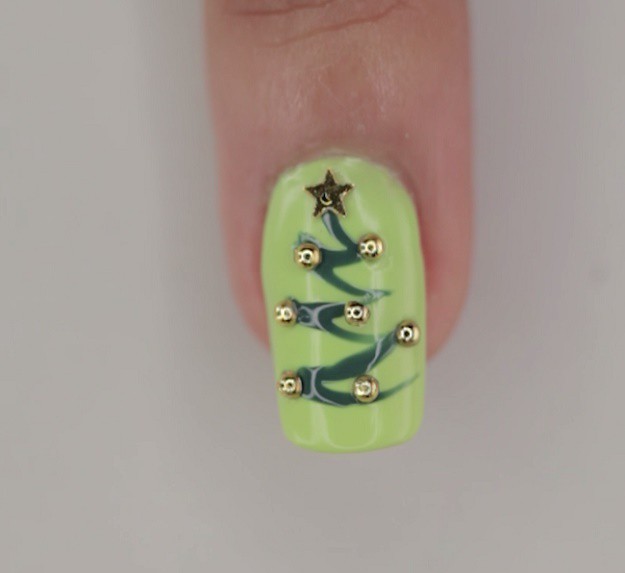 Step 3: Bring in the Studs | Glamorous Christmas Nail Art Tutorial Perfect For The Season