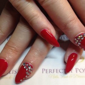 Red Bling | 16 Sexy Red Nail Designs You Should Wear This Christmas