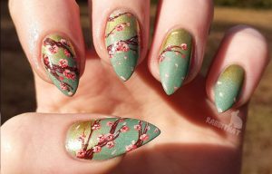 Cherry Blossoms | Gorgeous Spring Nail Designs