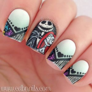 Nightmare Before Christmas | Cute Halloween Nails Perfect For Trick Or Treat!