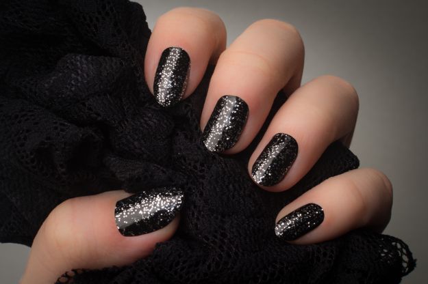 DIY | Very Simple Sheer Black Lace Nail Art You'll Love To Try