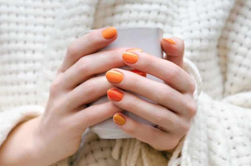 Diy Sunset Orange Ombre Nail Art Perfect For Summer