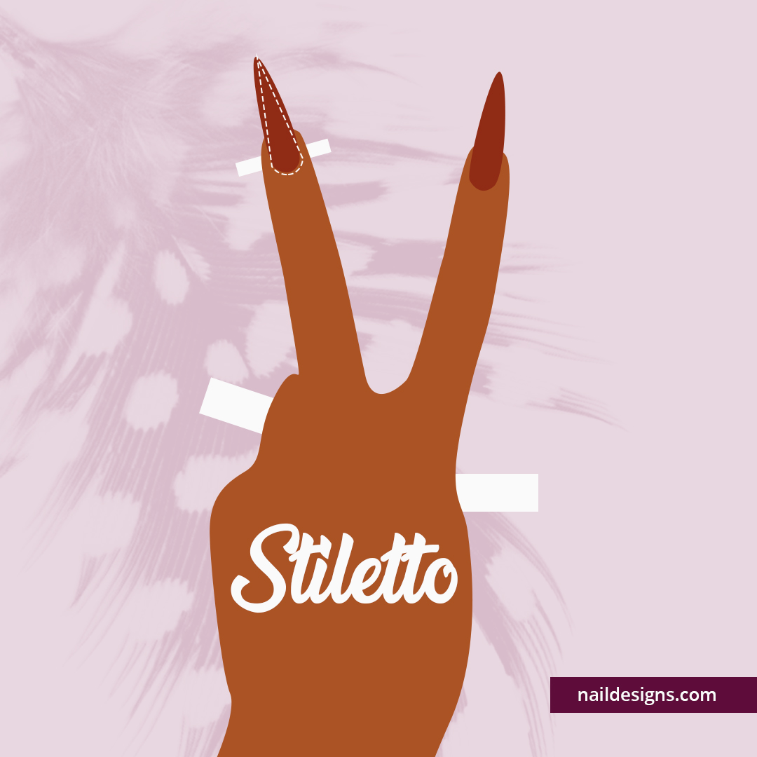 Stiletto Nails | Different Nail Shapes Perfect For Your Nail Design [INFOGRAPHIC]