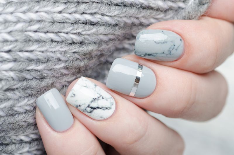 DIY water marble nail design is not as complicated as it seems, trust me