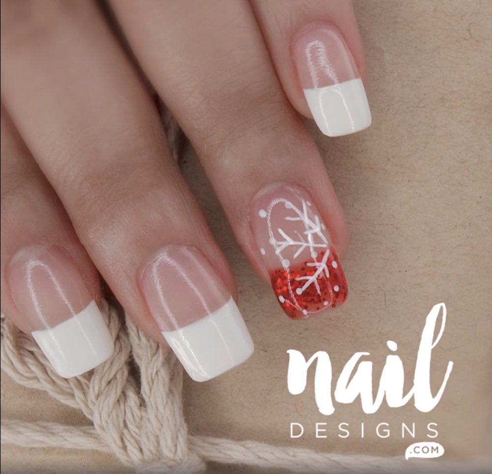 easy pretty snowflake nails | Gorgeous White Nail Designs For Every Occasion