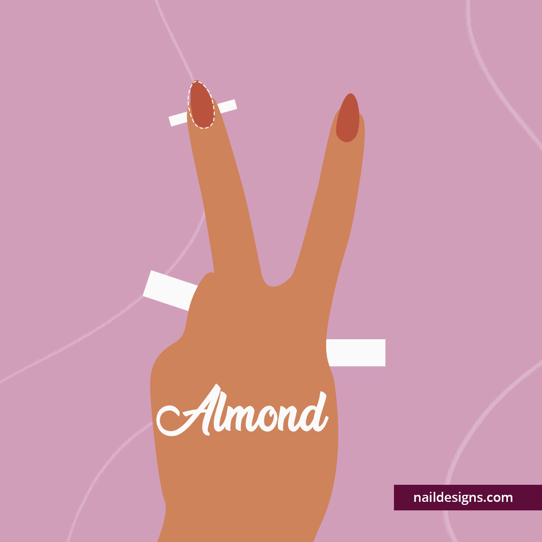 Almond Shaped Nails | Different Nail Shapes Perfect For Your Nail Design [INFOGRAPHIC]