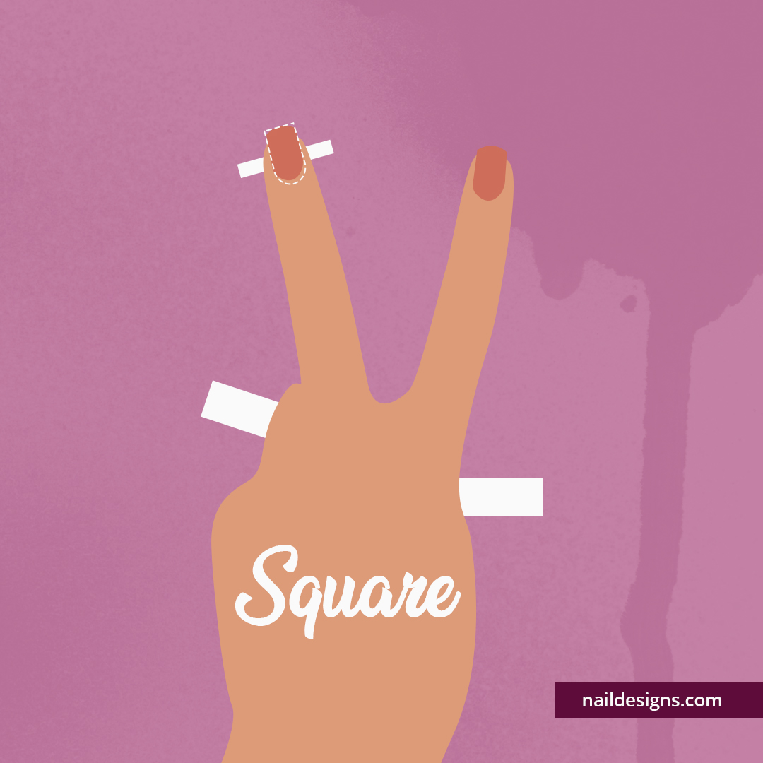 Square Shaped Nails | Different Nail Shapes Perfect For Your Nail Design [INFOGRAPHIC]