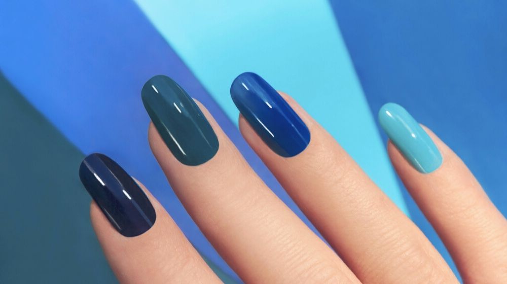 blue manicure light dark colors lacquer | Nail Colors You Should Try This 2020