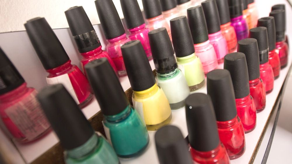set different bottles nail polish shelf | DIY Nail Polish Organizer Ideas You Can Recreate