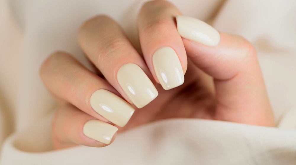 light manicure on white background | Bio Sculpture Gel Facts You Need To Know