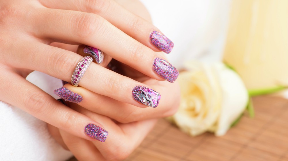 4. Mauve and Pink Marble Nail Design - wide 5