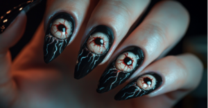 3D Eyeball Nails: The Freakiest Halloween Nail Trend You Must Try