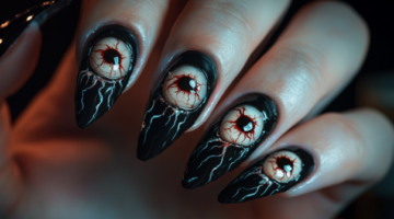 3D Eyeball Nails: The Freakiest Halloween Nail Trend You Must Try