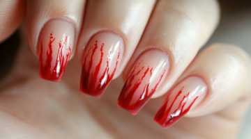 Blood-Drip French Manicure: The Ultimate Glam Gore Look for Halloween