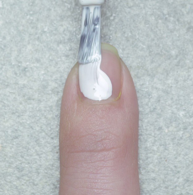 Apply The Base Coat | Mouth-Watering Watermelon Nail Art Tutorial Apply The Base Coat | Mouth-Watering Watermelon Nail Art Tutorial