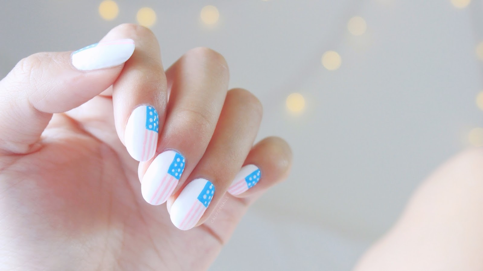 Girly Patriotic Nails | Do you wear red white and blue on Memorial day? | Patriotic Memorial Day Nail Designs