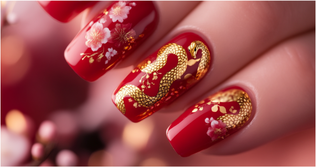 Lunar New Year Nail Art: Celebrating the Year of the Snake