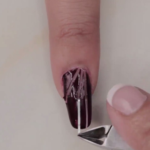 Peel Off Tape | You Should Try This Classy Autumn Nail Art Tutorial Peel Off Tape | You Should Try This Classy Autumn Nail Art Tutorial