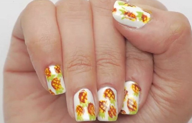Pineapple Fruit Nail Art | Top Nail Tutorials 2016 Pineapple Fruit Nail Art | Top Nail Tutorials 2016