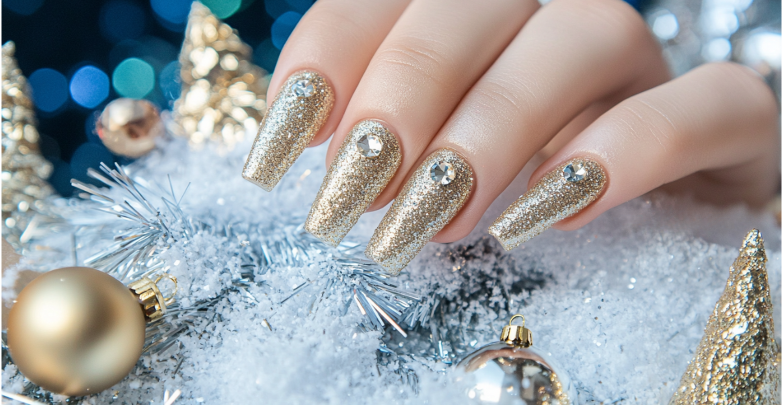 12 Days of Christmas Nail Art Challenge: Sparkling Holiday Nails