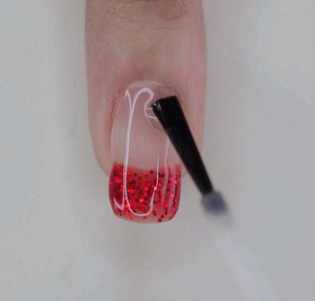 Step 2: Get Coverage | Easy & Pretty Snowflake Nails Tutorial | Nail Designs