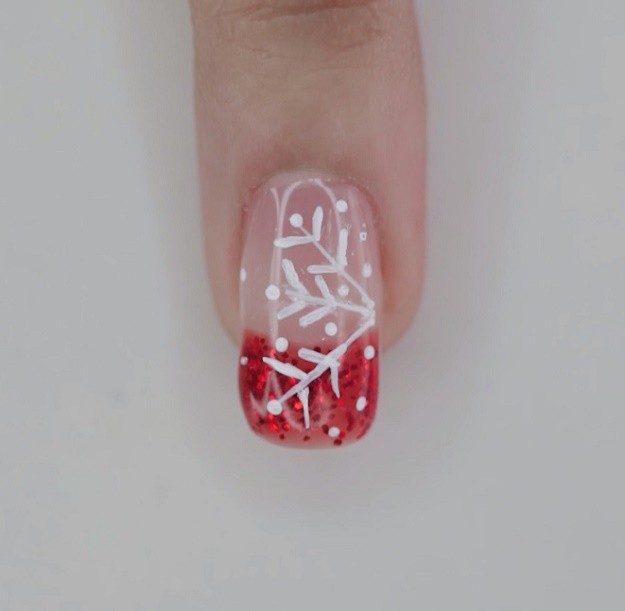 Step 5: All About the Dots | Easy & Pretty Snowflake Nails Tutorial | Nail Designs