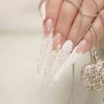Acrylic Nails | Rose Design