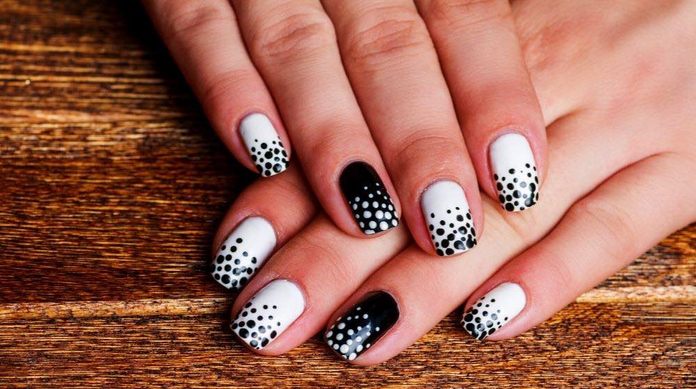 black white nail art | Gorgeous White Nail Designs For Every Occasion