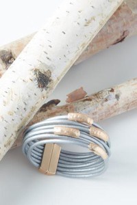 Muted Grey Metallic Bracelet