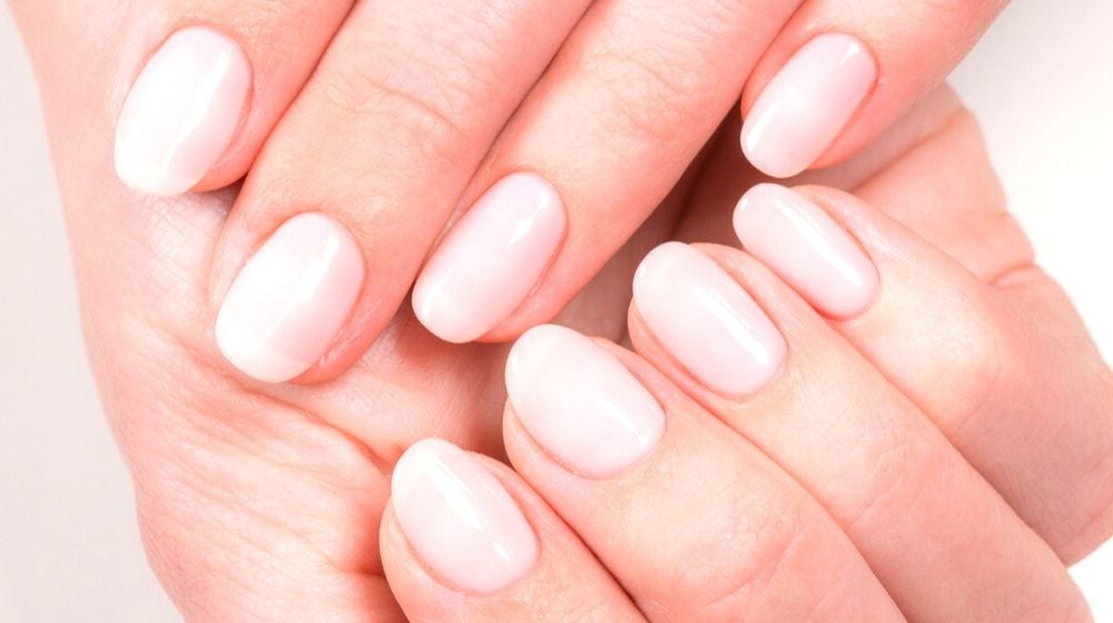 closeup top view elegant pastel pink manicure | Round Nails Tutorial | 3 Easy Steps To Get This Classic Nail Shape | Featured