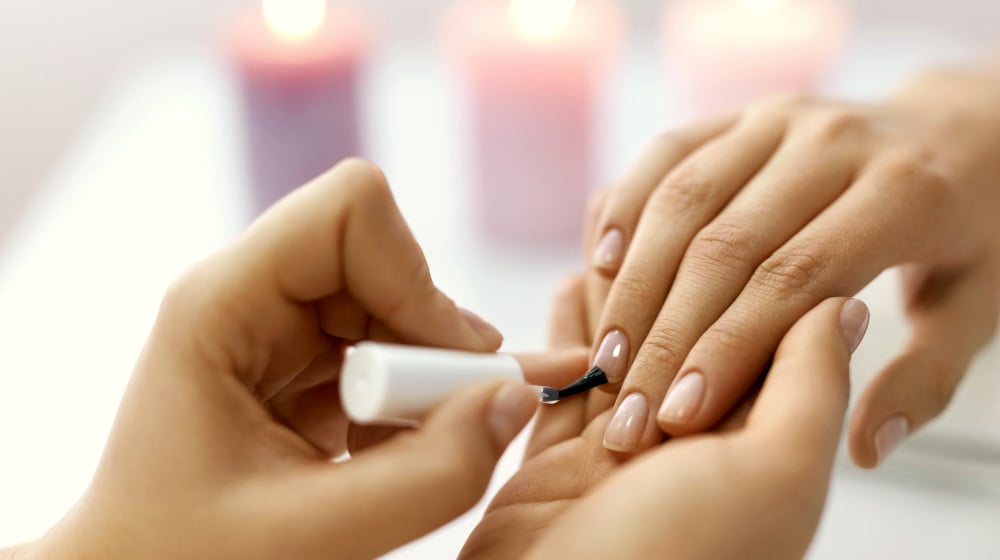 Beautiful Female Hands Applying Transparent Nail Polish | Amazing Manicure Hacks You Should Know | diy french manicure hacks | Featured