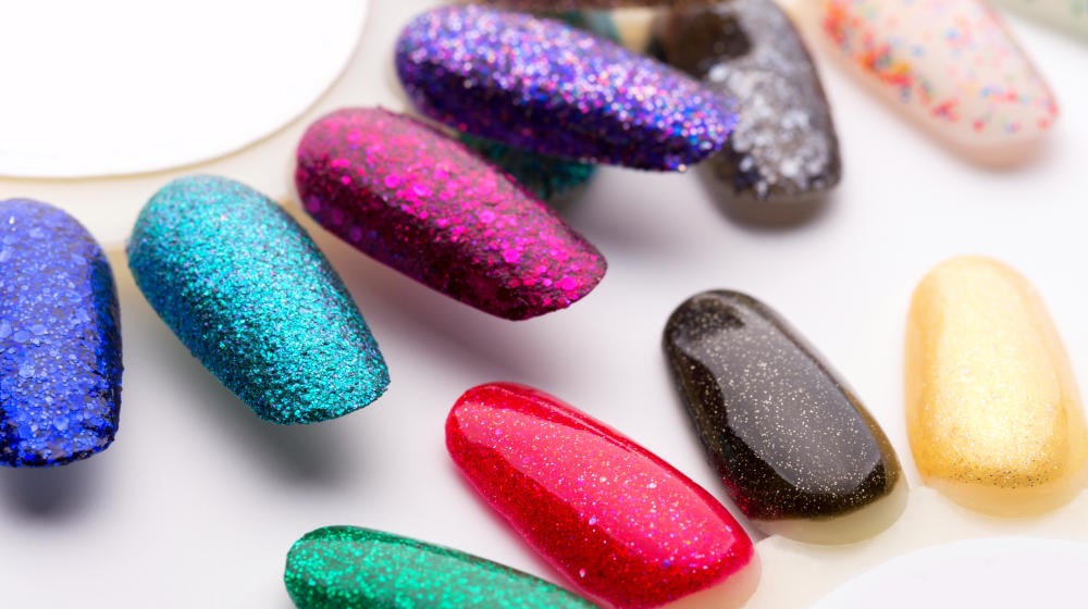 Nail polish in different fashion colors | Glitter Nail Polish Hack | This Will Change Your Nail Game In An Instant | Featured