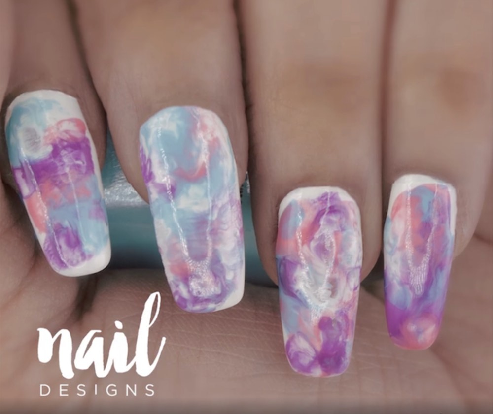 pastel marble nail art | Gorgeous White Nail Designs For Every Occasion