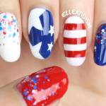 patriotic nail art