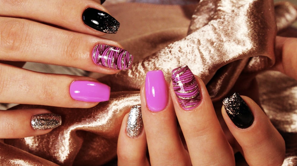 Trendy stylish colorful nails and nail polish short coffin nails designs | Stay Classy With These Elegant Short Coffin Nail Designs [With Pics] | coffin nails short | Featured